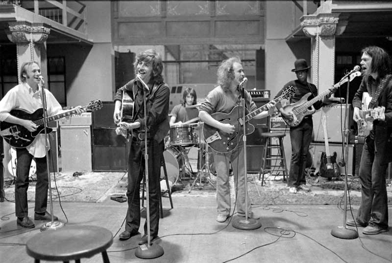 Crosby, Stills, Nash & Young, Rehearsal, Los Angeles, CA 1970