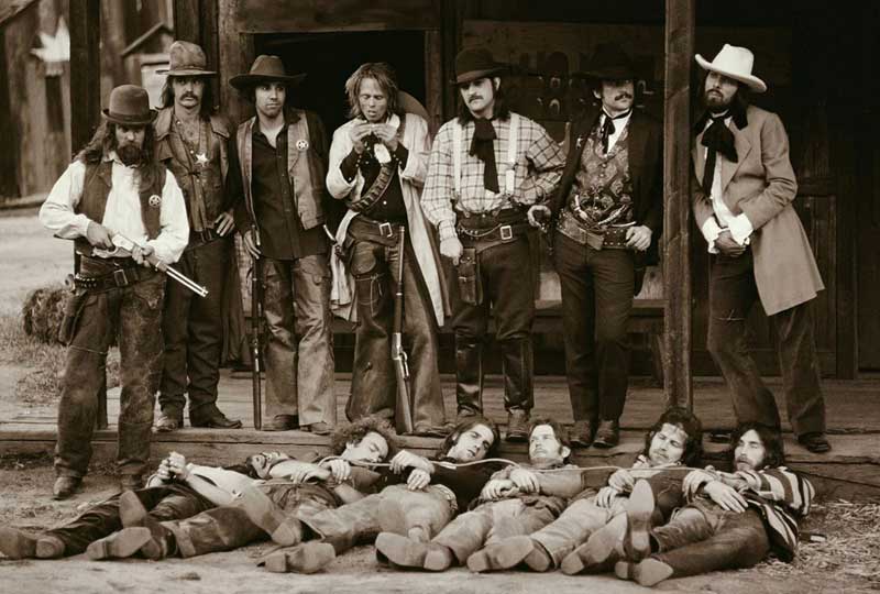 The Eagles, Desperado Album Back Cover, Paramount Ranch, CA 1972