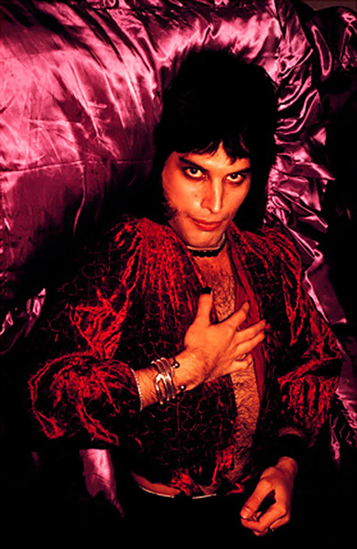 Freddie Mercury Portrait, Purple, 1974