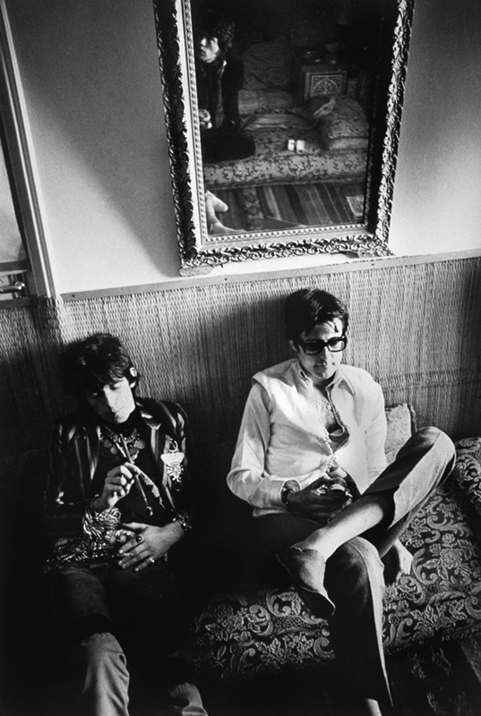 Keith Richards and Robert Fraser on a Banquette, Morocco, 1967