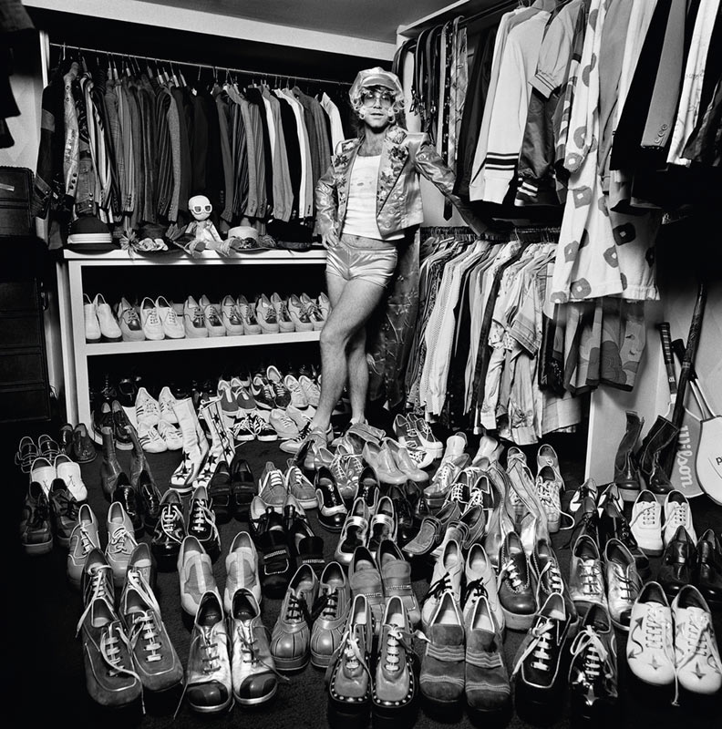 Elton John, Shoes, London, 1975