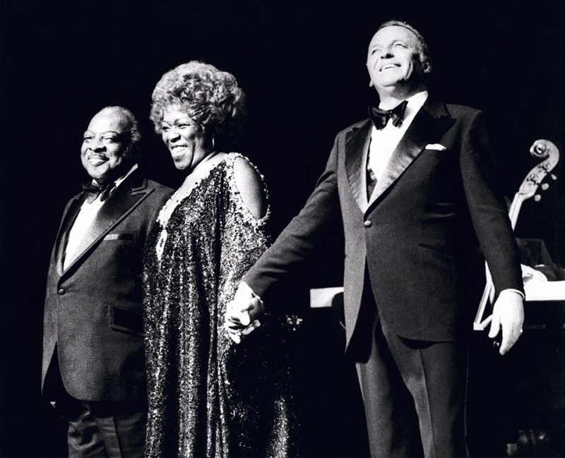 Frank Sinatra Onstage With Count Basie and Sarah Vaughan, London, 1975