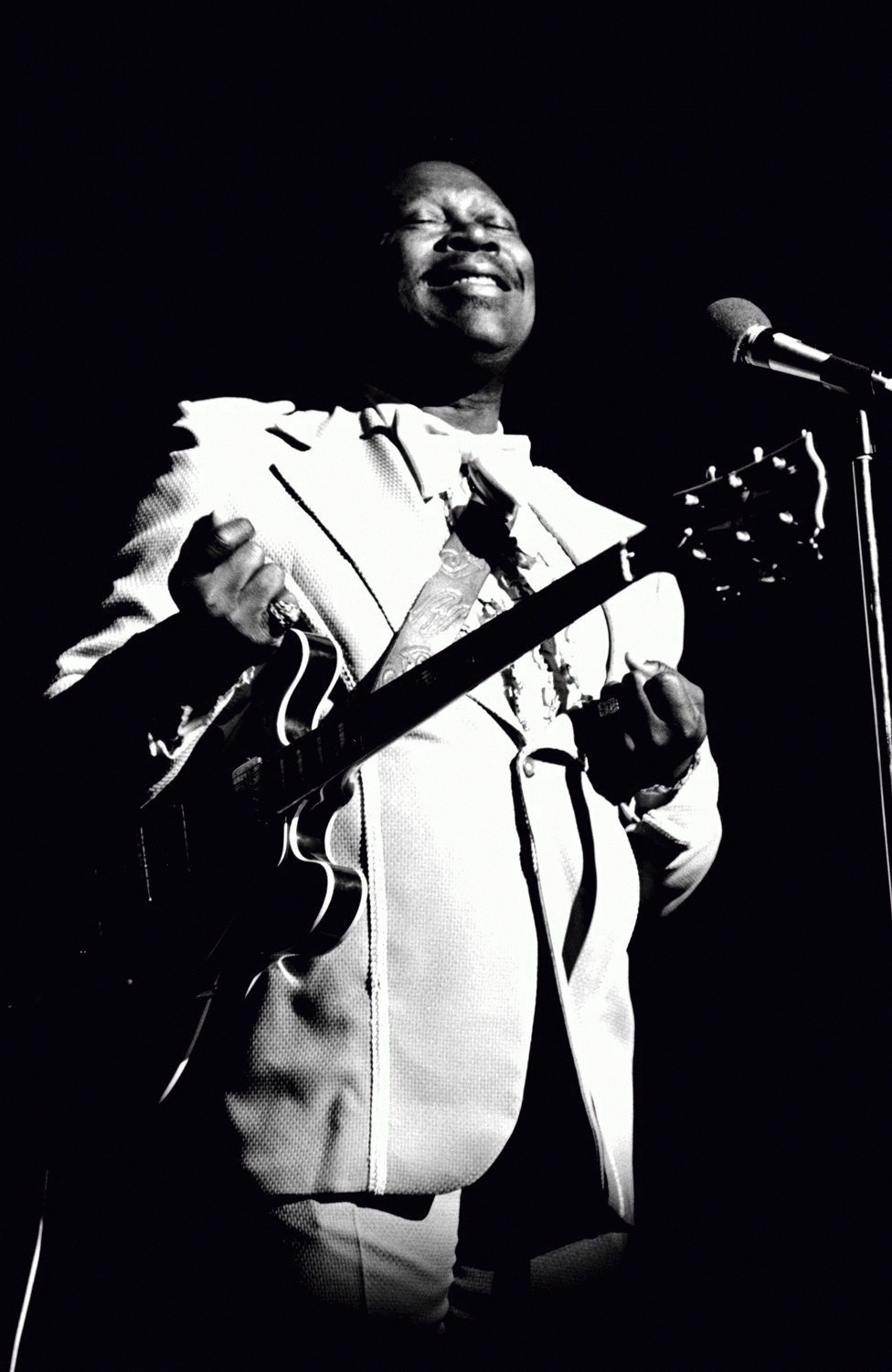 B.B. King with Lucille, West Village, NY, 1976