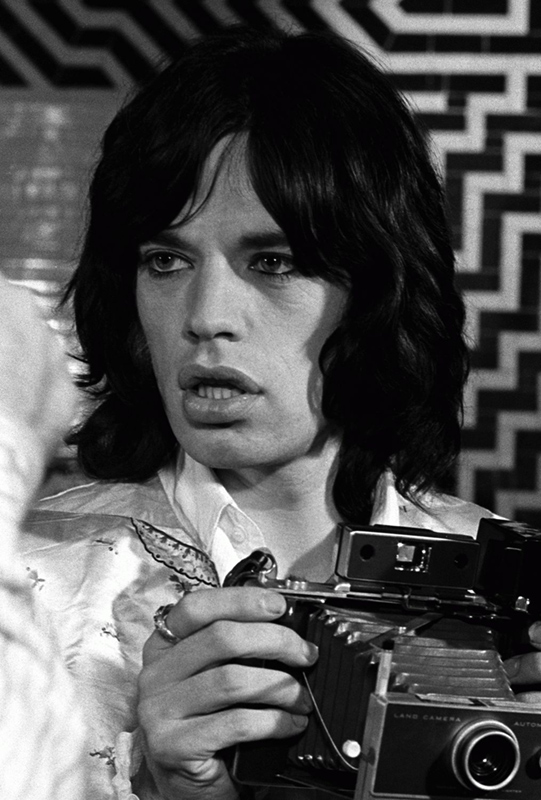 Mick Jagger with Camera, on the Set of Performance, 1968