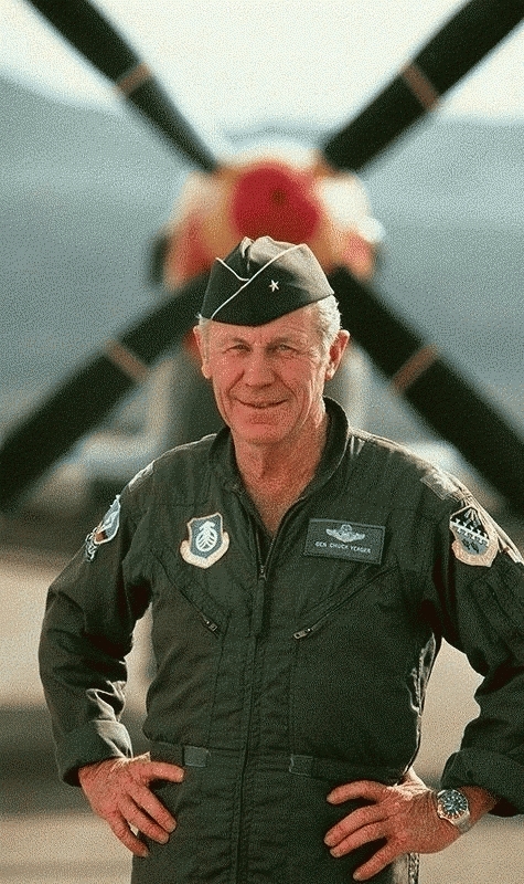 General Chuck Yeager, Barstow, CA, 1985