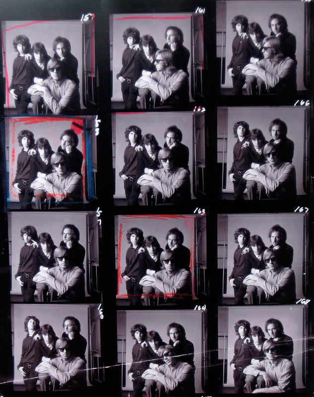 The Doors, Light My Fire Single Cover Contact Sheet, 1967
