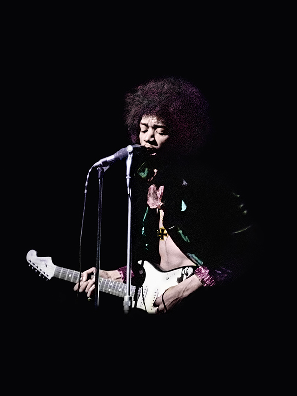 Jimi Hendrix Wearing Iron Cross, Saville Theatre, London, 1967