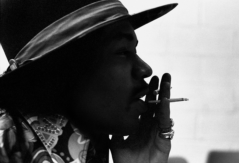 Jimi Hendrix Stereo Smoking, The Record Plant, NYC, 1968