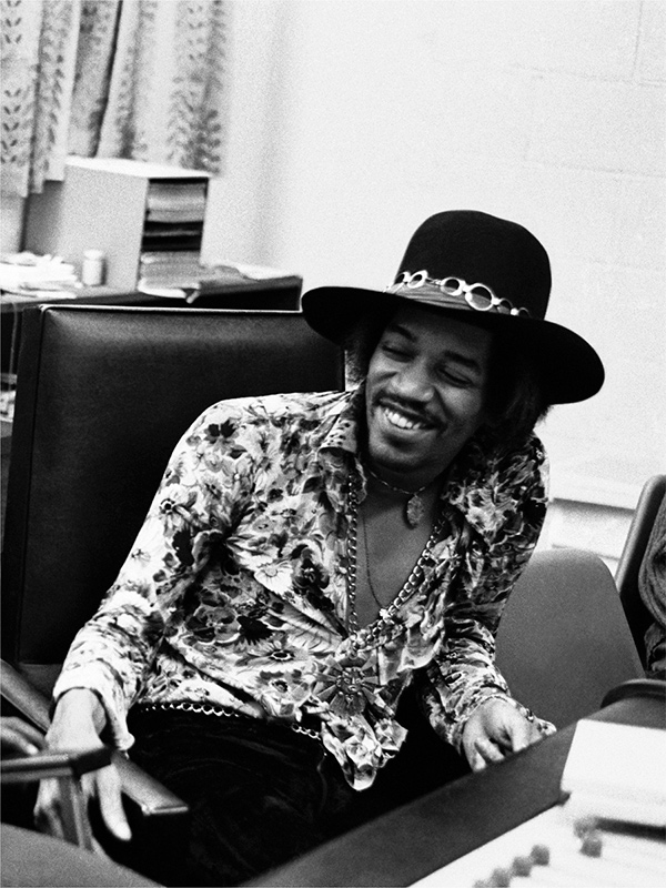 Jimi Hendrix Laughing, The Record Plant, NYC, 1968