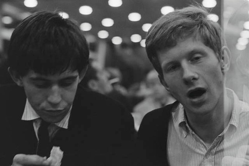 Keith Richards and Andrew Loog Oldham, Eating, 1963