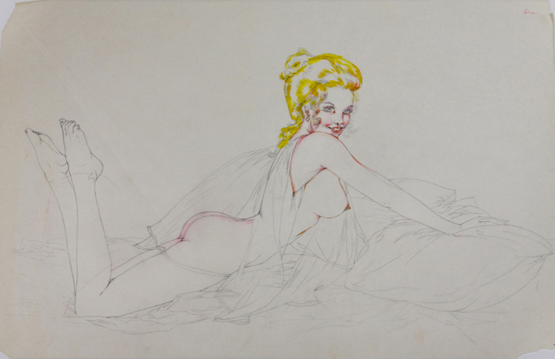 Study of a Reclining Nude Blonde, 1972