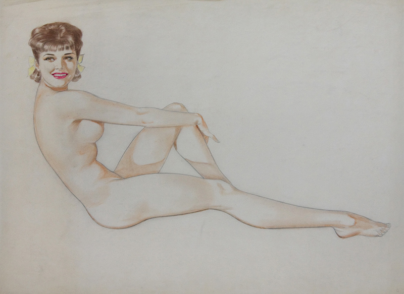 Study of a Seated Nude Brunette, 1944
