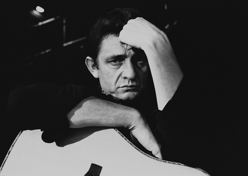 Johnny Cash, With Guitar at Home, Hendersonville, TN, 1969