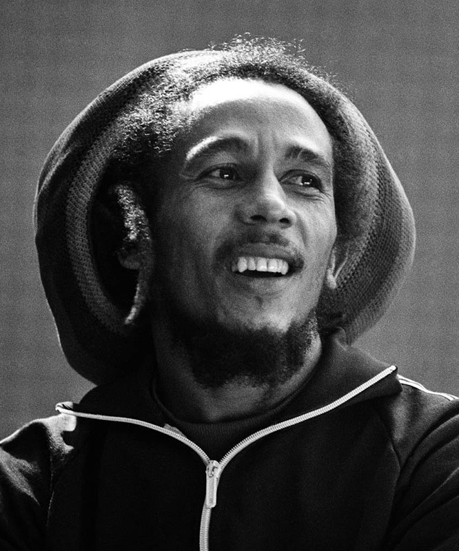 Bob Marley, Smiling, Milan, 1980