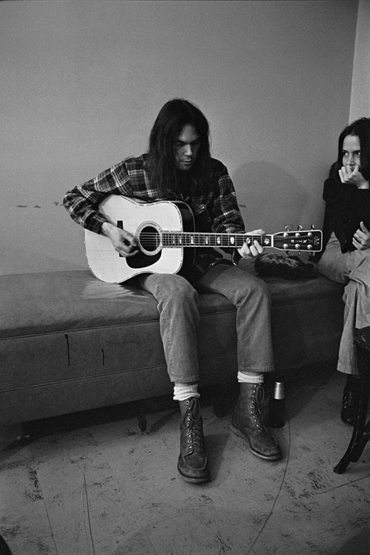Neil Young Backstage with Kate Taylor, Los Angeles, 1971