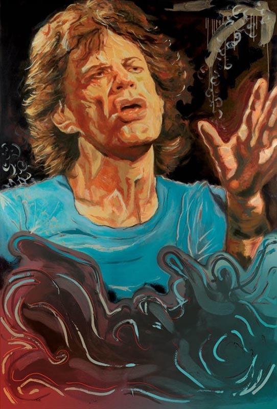 Blue Smoke - Mick Jagger, 2012 - Canvas