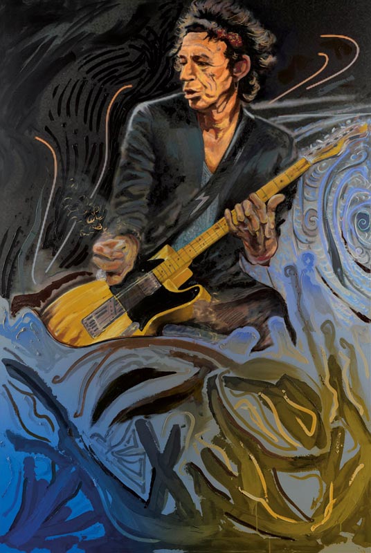 Blue Smoke - Keith Richards, 2012 - Canvas