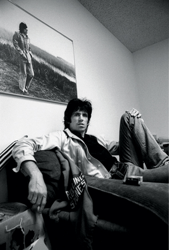 Keith Richards on the Couch, Stones NY Office, 1977