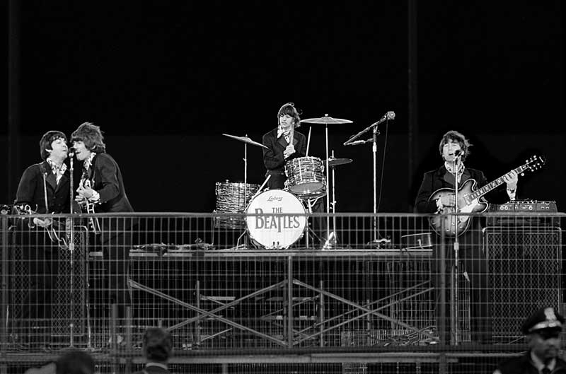 The Beatles Performing, Candlestick Park San Francisco, 1966