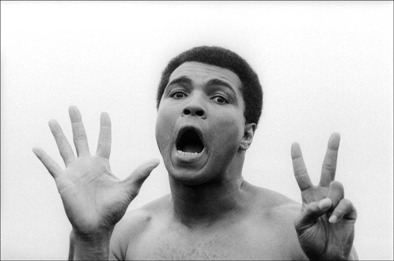 Muhammad Ali, Deer Lake, Pennsylvania, 1977 (seven)