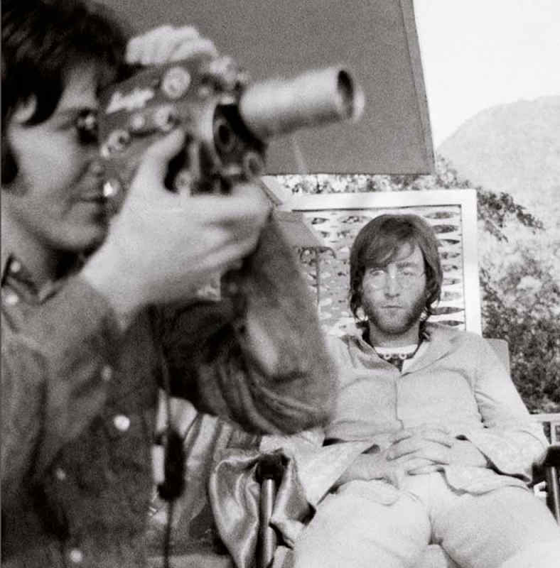 John & Paul with Super 8, India, 1968