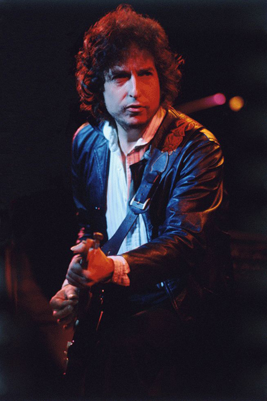 Bob Dylan Playing Guitar, Warfield Theater, San Francisco, 1979