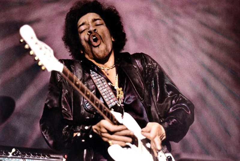 Jimi Hendrix at the Fillmore West (Hand-Colored), San Francisco, 1968