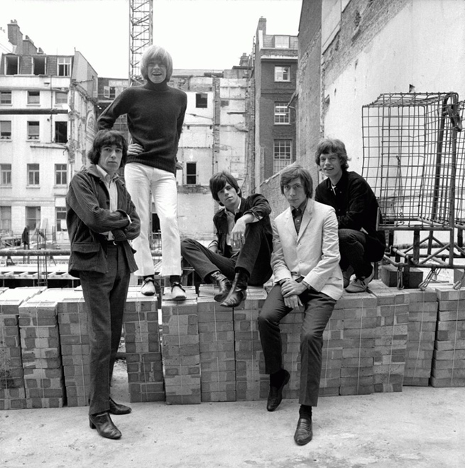 The Rolling Stones, On The Wall (E-5), Mason's Yard, London, 1965