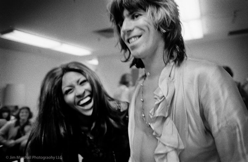 Keith Richards & Tina Turner Backstage, The Forum, Los Angeles, 1972