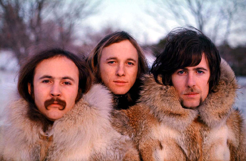 Crosby, Stills & Nash in Snow, Big Bear, 1969