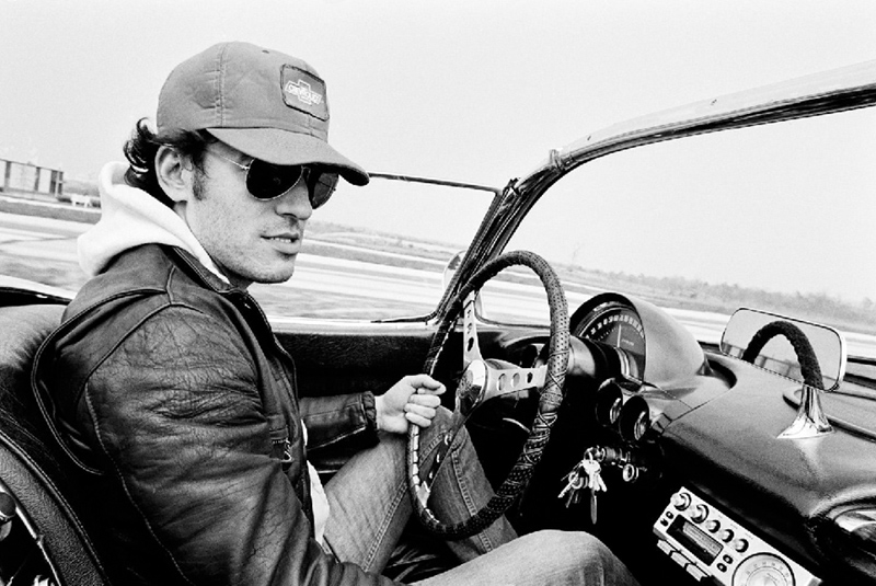 Bruce Springsteen Driving Corvette, 1978