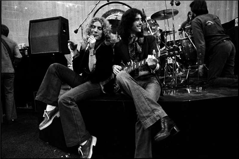 Robert Plant and Jimmy Page Soundcheck, 1975