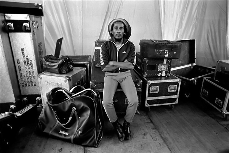 Bob Marley, Backstage, Milan, 1980