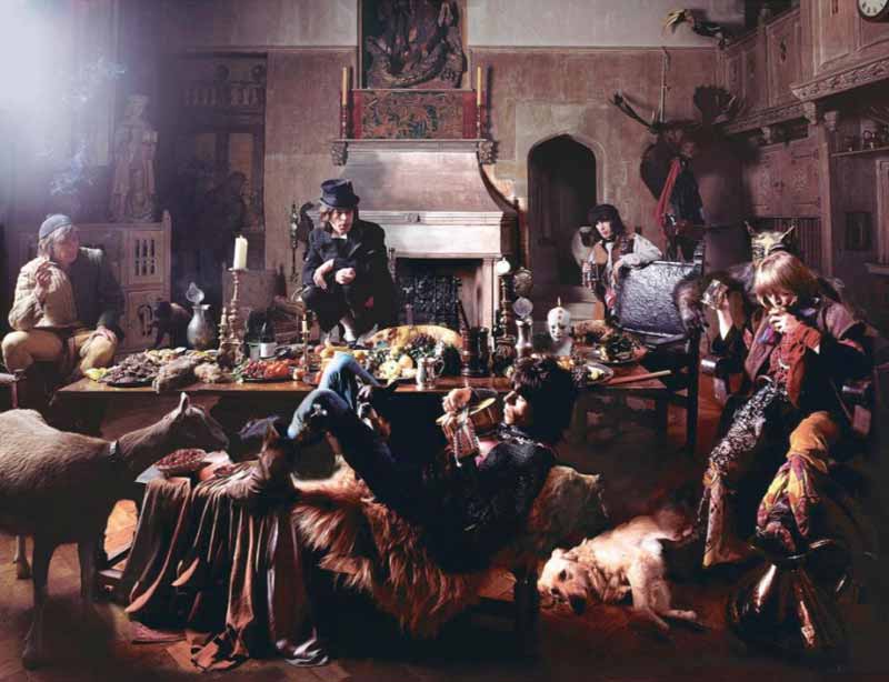 The Rolling Stones - The Banquet, Beggars Banquet Album Cover Shoot, London, 1968