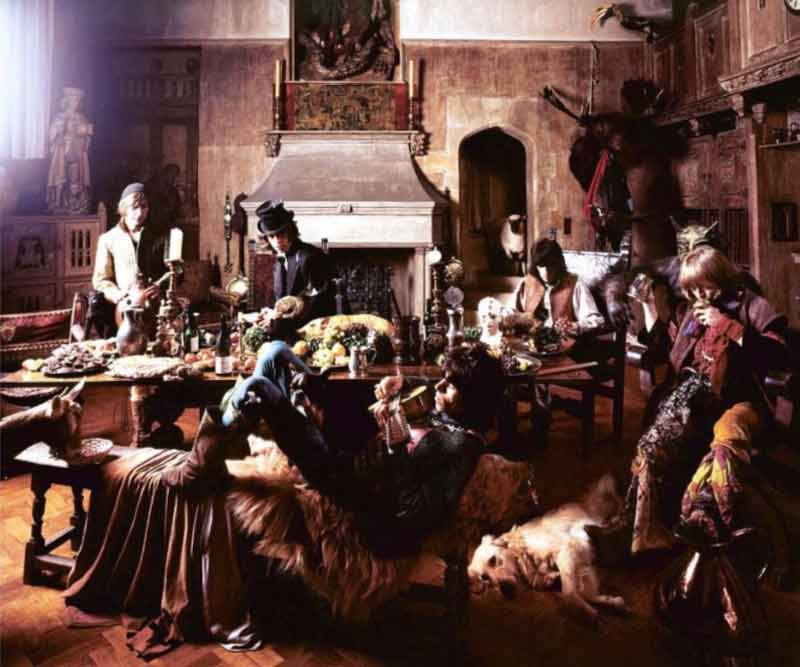 The Rolling Stones - Dogs into Camera, Beggars Banquet Album Cover Shoot, London 1968