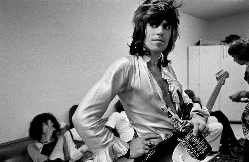 Keith Richards and Jack Daniels, Backstage, 1972