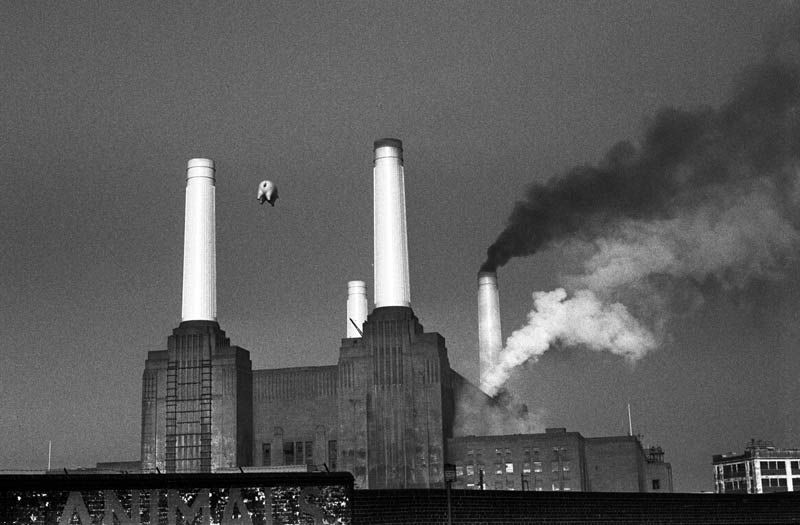 Pink Floyd, Animals Cover Shoot, Battersea Power Station, London, 1976