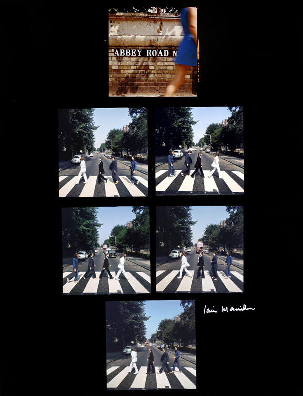 The Abbey Road Album Cover Outtake Contact Proof Sheet, London, 1969