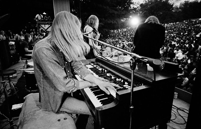 The Allman Brothers Band Performing, Overton Park Shell, Memphis, TN. May 9, 1971