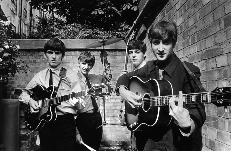 The Beatles in the Courtyard, London, 1963