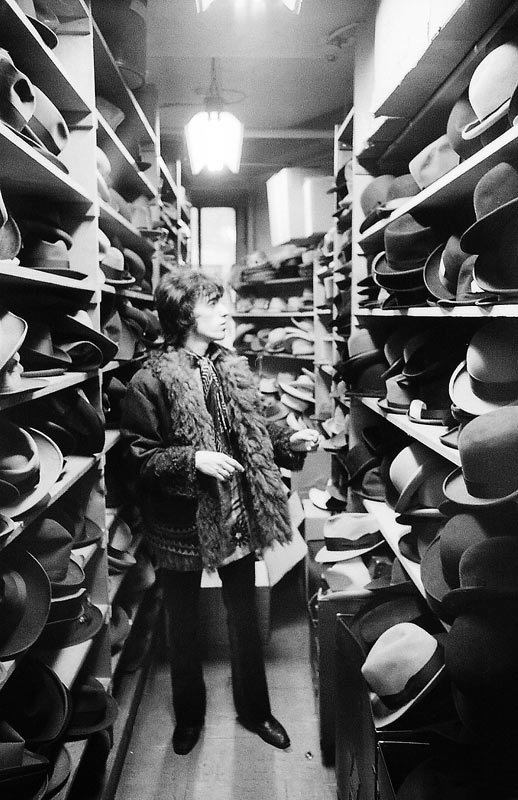 Bill Wyman in a Hat Store, New York, 1967