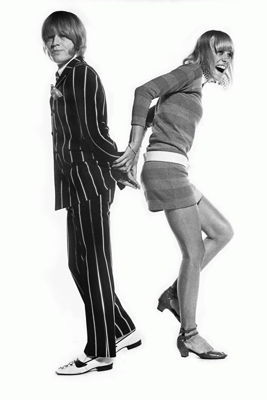 Brian Jones and Anita Pallenberg, Back to Back, London, 1966