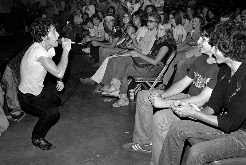 Bruce Springsteen Singing in Crowd, 1978