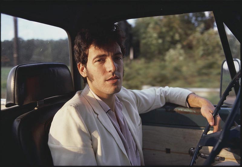 Bruce Springsteen Driving His Pickup at Sunset, New Jersey, 1979