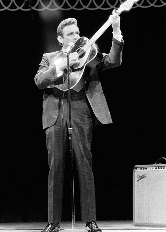 Johnny Cash Performing, Circle Star Theatre, San Carlos, CA, December 1967