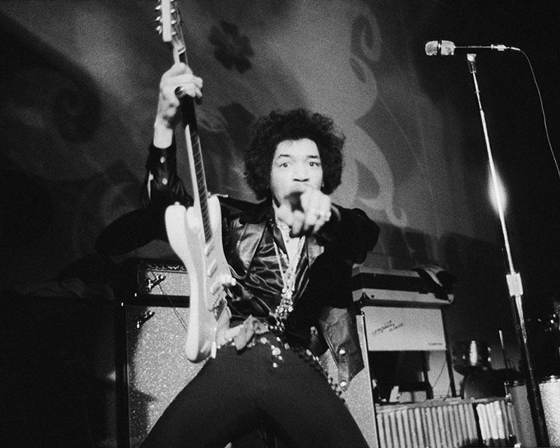 Jimi Hendrix Performing (Pointing II), Fillmore West, San Francisco, February 1968