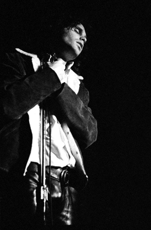 Jim Morrison Cradling Mic Onstage, Winterland, San Francisco, December 1967