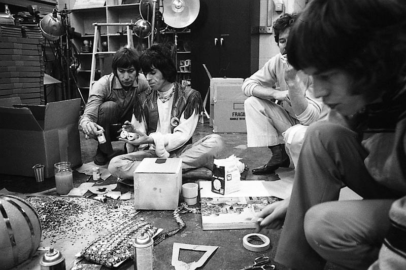 Charlie Watts and Keith Richards Building SMR Set, New York, 1967
