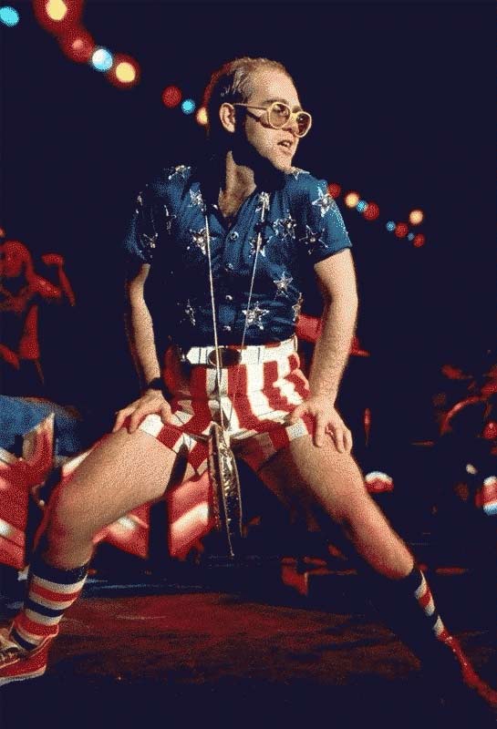 Elton John, Stars and Stripes, Madison Square Garden, 1976