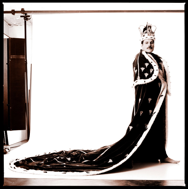 Freddie Mercury in Crown and Royal Robes, 1987